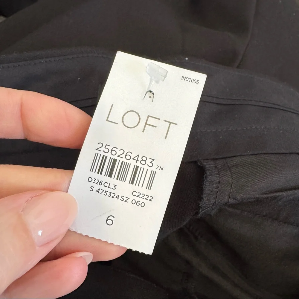 Loft NWT Black Julie Trousers